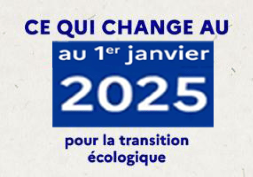 transition ecologique - changement au 1e janvier 2025