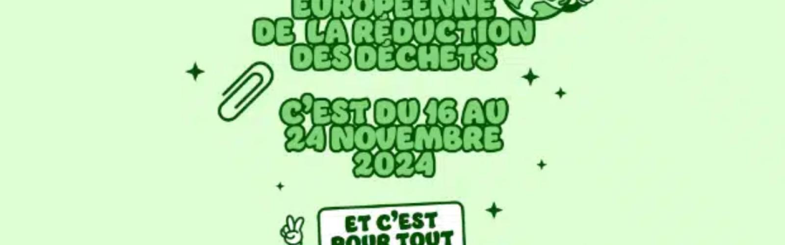 Bannière semaine européenne de la réduction des déchets 2024